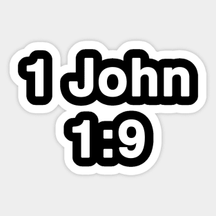 1 John 1:9 Sticker